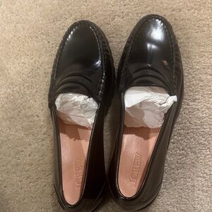 J. Crew Women's Black Glossy Loafers